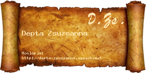 Depta Zsuzsanna névjegykártya